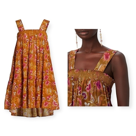 NWT Xirena Milly Floral Print Trapeze Dress, Size M - Picture 15 of 15